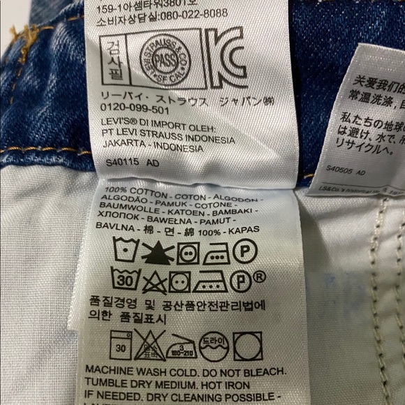 Levi’s Vintage Mom Utility Overalls Stone Wash NWT - Picture 9 of 13